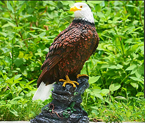 Grand aigle matériel de fibre de verre moule ornement de jardin et décoration de cour béton - Product Image 1
