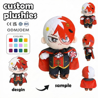 Peluche personnalisée en gros, poupée de personnage masculin de dessin animé, marchandises de personnage de jeu vidéo, jouets en peluche personnalisés