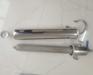 Sanitaire Voedingskwaliteit Triclamp Type Luchtstoom Roestvrijstalen Filterbuis Zeef Met Gesinterde 0.2 Um Cartridge - Product Image 3