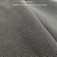 Tissu en polyester suédé tricoté en forme de S de 0,7 mm, écologique, extensible, anti-boulochage, sans perte de fibres, pour sièges de voiture