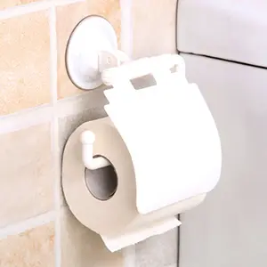 Sıcak satış hiçbir sondaj doku kutusu su geçirmez Caddy raf tuvalet duvara monte organizatör banyo mutfak vakum kağıt peçete tutucu