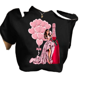 Camiseta de Cuello Redondo Transpirable con Encaje de Flores Hawaianas de Estilo Vintage para Mujer, Logotipo Personalizado de Alta Calidad, Venta al por Mayor de Moda - Product Image 1