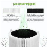 Filter Karbon Aktif HEPA Pengganti Hifine Efisiensi 99,99% untuk Pembersih Udara Blueair Blue Pure 411 411+ MINI Rumah Tangga Mobil
