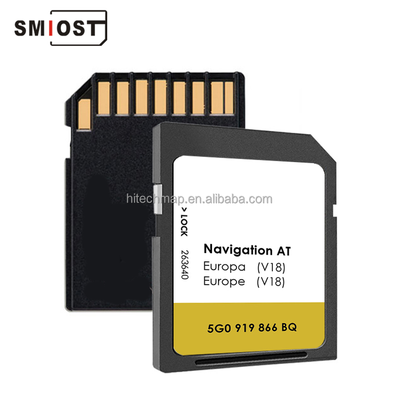 【a】 SMIOST SD Card for Car VW Navi Tiguan - Navigation Map Europe