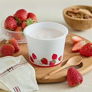 Bestseller per uso alimentare <span class=keywords><strong>Yogurt</strong></span> monouso tazza di plastica e cucchiai con coperchi per <span class=keywords><strong>Yogurt</strong></span> e gelato per feste - Product Image 2