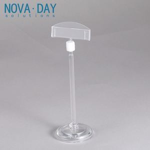 Novaday Supermarkt Draaibare Plastic Doorzichtige Pop Clips Prijskaartje Display Rack Adverteren Display Bord Houder - Product Image 2