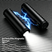Lampe torche portable rechargeable multifonctionnelle, mini chauffe-mains extérieur, power bank, lumière durable