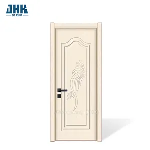 Conceptions de porte principale JHK-P05 La porte composite en PVC domestique est facile à installer Porte de chambre d'hôtel Bonne qualité