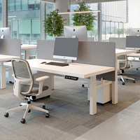 Bureau debout intelligent moderne à hauteur réglable avec 4 pieds, table ergonomique pour l'école et le bureau