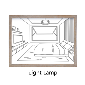 Có thể điều chỉnh <span class=keywords><strong>DIY</strong></span> USB <span class=keywords><strong>LED</strong></span> gỗ hình ảnh khung sáng mờ ánh sáng ban đêm trang trí nội thất cho phòng trang trí UV in ấn tường tác phẩm nghệ thuật - Product Image 3