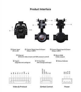 Cámara Térmica Analógica SIYI ZR30 4K 8MP con Escaneo Automático de Imágenes Térmicas, Cámara FPV de Infrarrojos Lejanos para Visión Nocturna - Product Image 2