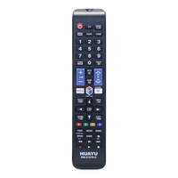 Control Remoto Universal Inteligente HUAYU para Televisores Samsung AA59-00594A UE43NU7400-2, Batería AAA, 4 Botones, Material ABS, Código Fijo