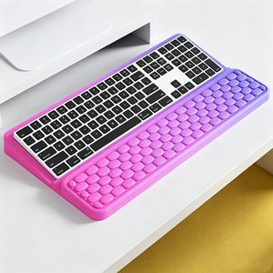 Custom Color Memory Foam Ergonomic Computer Tilted Keyboard Stand with Massage Dot Wrist Rest Support Pad for Office Home OEM - Product Image 1