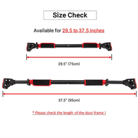 Barre d'entraînement Porte Largeur réglable Verrouillage Sans vis Cadre de porte portable Chin-up horizontal