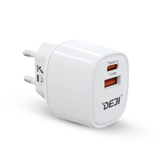 GaN Tech 33W PD3.0 FCP Fast Charger Adapter USB C PD Wall Charger for Mobile Phone