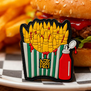 Badge en PVC thermocollant sur mesure en caoutchouc souple 2D, silicone et chlorure de polyvinyle pour vêtements - Product Image 3