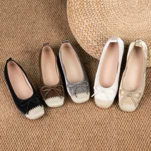 Vendita all'ingrosso su ordinazione di alta qualità camoscio ballerine <span class=keywords><strong>scarpe</strong></span> <span class=keywords><strong>eleganti</strong></span> stile Soft Walking classico Slip on mocassini <span class=keywords><strong>per</strong></span> le signore - Product Image 3