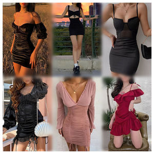 Venta al por mayor: Nuevo stock de vestidos casuales de algodón con estampado para mujer, estilos de moda para combinar, envío aleatorio, a granel desde China. - Product Image 4