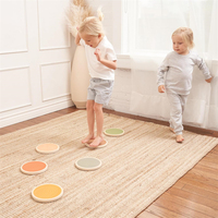Actividad interior perfecta para niños pequeños que mejora el equilibrio habilidades de coordinación seguro antideslizante divertido peldaños de madera para niños