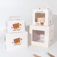 Boîtes d'emballage pour gâteaux, boîtes en papier pour l'emballage alimentaire de boulangerie avec laminage mat