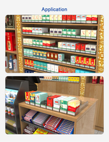 Présentoir automatique de cigarettes pour supermarché, plateau de présentation de tabac à ressort, système de poussée pour étagère