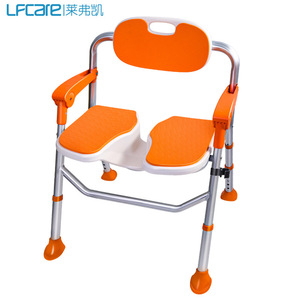 Chaise de douche Lfcare en alliage d'aluminium, réglable en hauteur, pliable, antidérapante, pour personnes âgées - Product Image 5