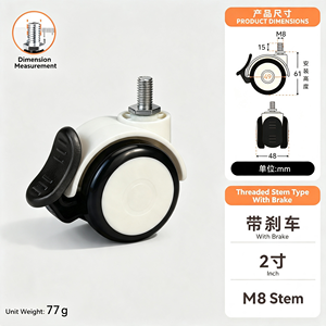 Ruedas para Muebles con Superficie Resistente a Arañazos, Probadas en 10000 Ciclos, Duraderas, Calidad Verificada, Protector de Piso, Selección Superior - Product Image 5