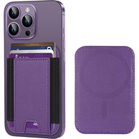 Tarjetero Magnético Flexible para 12/13/14/15, de Cuero PU, Portátil, con Ranuras para Tarjetas y Monedero