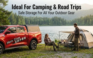 Cubierta de Caja de Camioneta de Aleación de Aluminio Manual para Nissan Navara PRO-4X <span class=keywords><strong>Warrior</strong></span> 2021+ con Cierre de Caja Trasera y Características Impermeables - Product Image 6