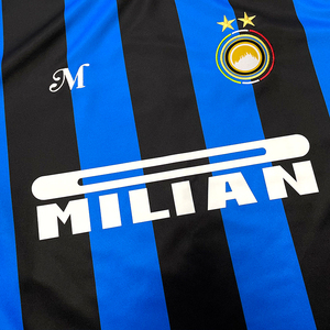 Venta al por Mayor de Fábrica: Camisetas de Fútbol Clásicas a Rayas, Personalizadas, de Poliéster Transpirable, Holgadas, para Jóvenes Deportistas - Product Image 3