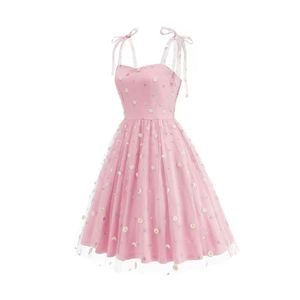 ชุดเดรสสั้นลายดอกไม้สไตล์เอลฟ์สำหรับงานวันเกิดริมชายหาดช่วงซัมเมอร์แบบใหม่ - Product Image 6