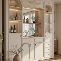 Meubles de cuisine modulaires en bois massif écologiques personnalisés, garantie 5 ans, buffet intégré mural, villa, maison entière