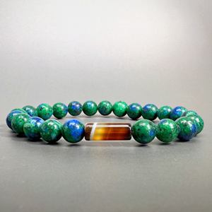 Bracelet en perles de pin fait à la main de style orthodoxe exquis avec <span class=keywords><strong>turquoise</strong></span> nouvelle ligne noire neutre à la mode anniversaire mode - Product Image 4