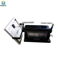 Balise d'avertissement LED portable 12V avec panneau solaire, alimentée par énergie solaire, clignotante jaune, pour signalisation routière