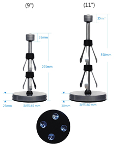 Portarrollos de Papel para Encimera, Desgarre con una Sola Mano, Acero Inoxidable, Base Pesada, para Cocina, Baño, Esenciales del Estilo Rústico - Rojo - Product Image 3