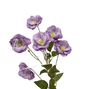 Flores Artificiales de Gardenia, Rama Individual de 6 Cabezas, Alta Simulación, Plástico y Seda, Decoración para Bodas y Hogar - Product Image 5