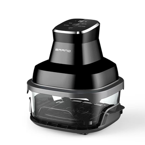 2025 thông minh thủy tinh giòn kỹ thuật số Nồi chiên không khí Lò nướng 4L không dính vuông nóng bán hộ gia đình nấu ăn điện Màu màn hình cảm ứng - Product Image 4