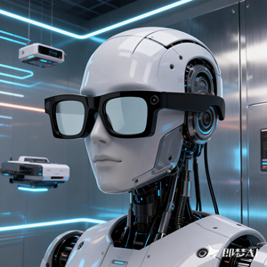 Lunettes intelligentes M01s AI avec caméra 500W, traduction, réduction du bruit, Chat GPT, écouteurs portables pour le sport, étanches IP67, vidéo 1080P - Product Image 1