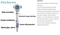 Débitmètre électromagnétique en acier inoxydable, capteur magnétique de vitesse de l'eau de rivière