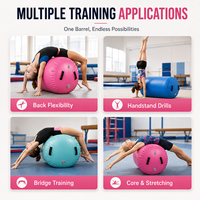 Rouleau de gymnastique gonflable pour sauts en arrière et pas d'obstacles, rouleau d'air pour la pratique de la gymnastique à domicile et l'entraînement de cheerleading