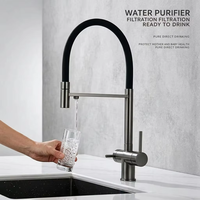 Robinet de cuisine 3-en-1 pour la purification de l'eau, chaud et froid, rotatif, en silicone, pour usage domestique - Fournisseur en gros