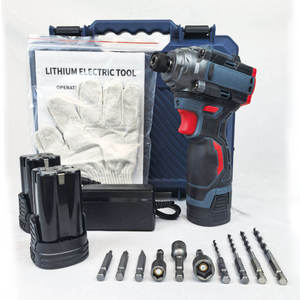 Taladro Percutor Inalámbrico Recargable Industrial Portátil, Juego de Herramientas de Mantenimiento con Batería de Litio, Taladro Eléctrico Inalámbrico - Product Image 4