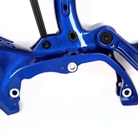 Cadre de vélo électrique de montagne à suspension souple en alliage d'aluminium EM6 avec moteur central Bafang 16/18 pouces