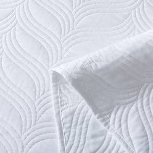 Colcha de algodón blanca para Hotel, colchas bordadas, fabricante - Product Image 5