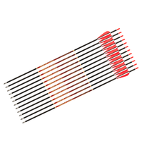 Axe de flèche en carbone pur pour tir à l'arc, flèche de 4.2mm, aubes en tpu, flèche recourbée
