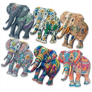 Elephant Shape Bohemian Pattern Eco-friendly Resin <b>Fridge</b> Traditional Design Stereo Relief Custom <b>Travel</b> Souvenir - Product Image 1
