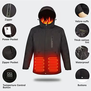 Chaqueta térmica impermeable recargable para <span class=keywords><strong>mujer</strong></span> para deportes al aire libre-Esquí Snowboard Pesca Motociclismo Carreras-<span class=keywords><strong>Ropa</strong></span> de abrigo - Product Image 5
