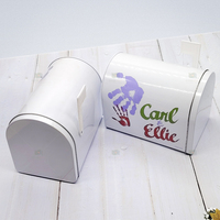 Boîte en métal personnalisée en forme de boîte aux lettres, boîte en métal décorative pour les cadeaux de mariage et les cadeaux de fête