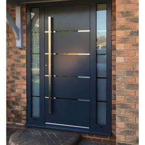 強力な品質のエントランスモダンラージピボットフロントドアハイエンド防犯エクステリアドアメインゲートデザインラグジュアリーメインドア - Product Image 3