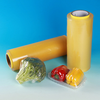 Film d'emballage plastique extensible en pvc, 5 m, enveloppe de qualité alimentaire, plastique extensible